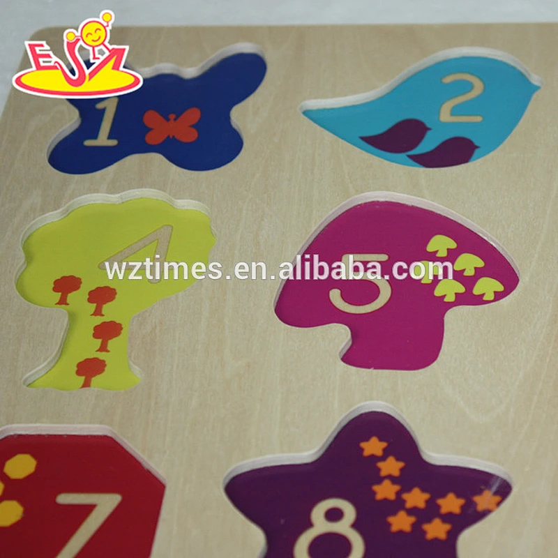 2018 wholesale baby wooden custom shape puzzle funny kids wooden custom shape puzzle wooden custom shape puzzle W14M115