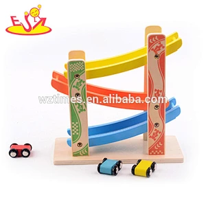 Wholesale cartoon vehicle wooden toys for children W04A338