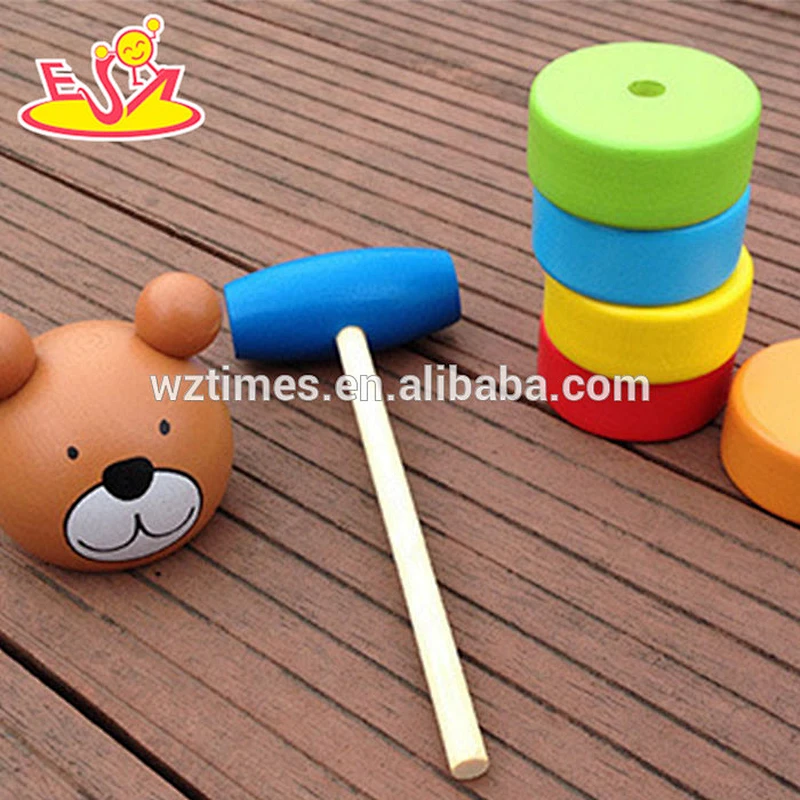 2018wholesale детей деревянная игрушка медведь музыкальный ребенок деревянная игрушка медведь интересные дети деревянная игрушка медведь W11G030
