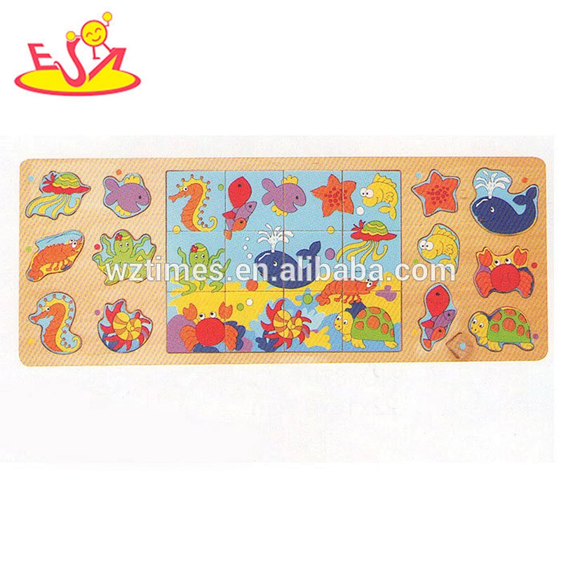 wholesale funny kids wooden 3d puzzle airplane wooden 3d puzzle airplane W14C229