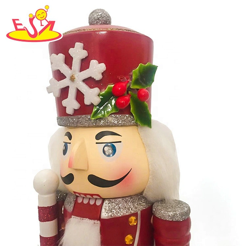 Customize soldier toy wooden red nutcracker for wholesale W02A344