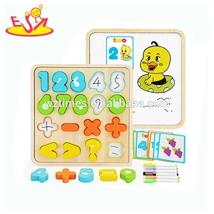 Wholesale early preschool learning wooden alphabet letter toy for sale W14B086