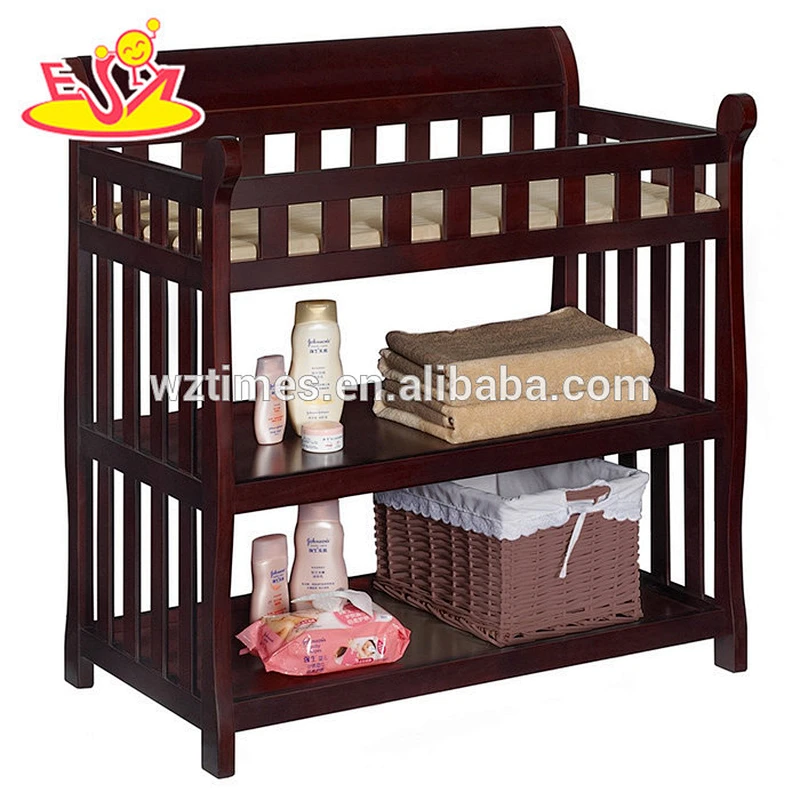 2018 Wholesale cheap portable wooden infant changing table for sale W08C118D