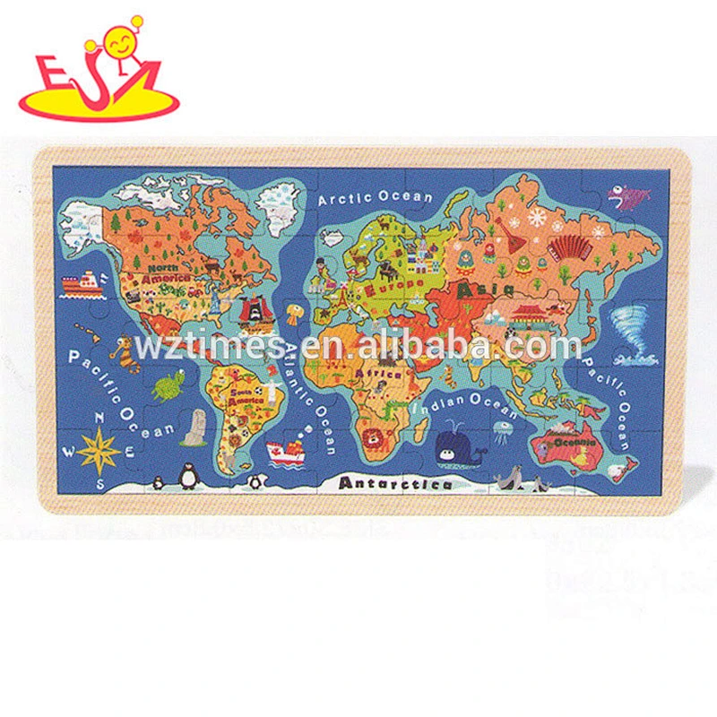 Großhandel baby aus holz weltkarte puzzle mode kinder aus holz weltkarte puzzle kinder aus holz weltkarte puzzle W14C138