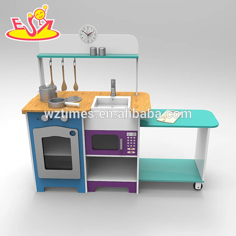 2018 Wholese children wooden play kitchen toy new design wooden play kitchen toy educational wooden play kitchen toy W10C252