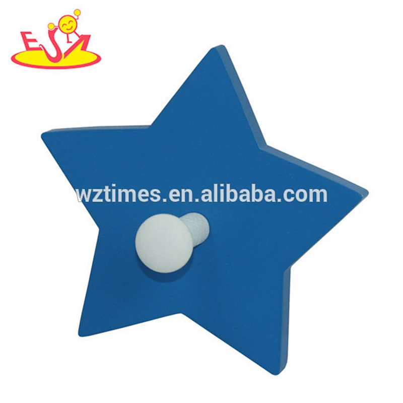 wholesale baby wooden wall hook cheap kids wooden wall hook high quality children wooden wall hook W09B026