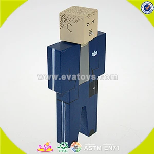wholesale cheap baby toy wooden puppet best sale children toy wooden puppet W06D060