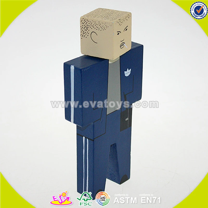 wholesale cheap baby toy wooden puppet best sale children toy wooden puppet W06D060