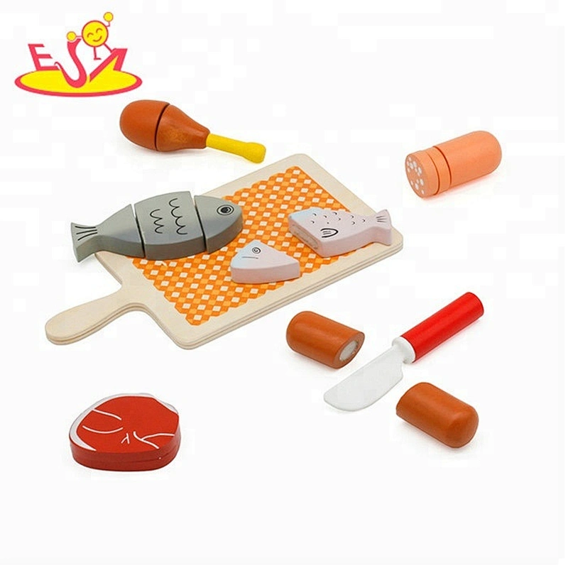New hottest pretend play wooden toy food set for kids W10B258