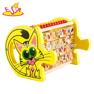 2018 Wholesale toddlers wooden early learning toys educational wood children learning toys W12D052