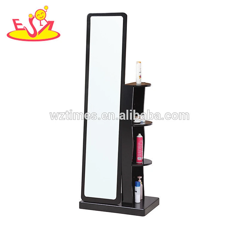 wholesale cheap wooden modern mirrored bedroom set with cabinet W08H083
