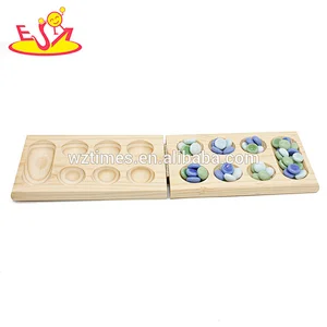 2018 hottest sale Classic Wooden Board Game Mancala for kids W11A092