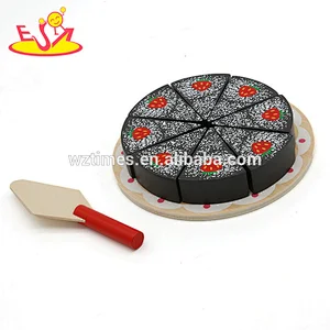 Neues Design aus Holz vorgeben Spiel schneiden Geburtstag Spielzeug Kuchen für Kinder W10B205