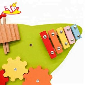 Amazon top seller wooden toddler busy board for wholesale W12D098