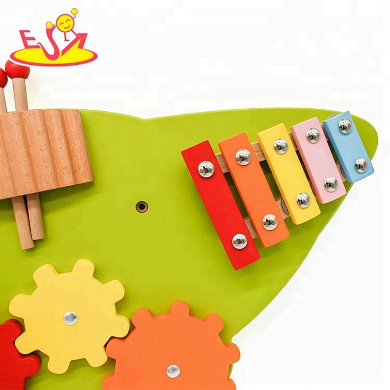 Amazon top seller wooden toddler busy board for wholesale W12D098