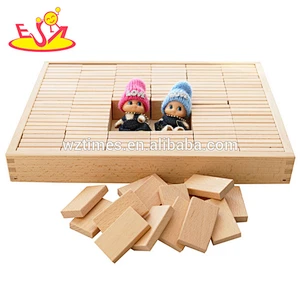 Double Six Professional Dominoes with Brass Spinner in Wooden Case W15A075