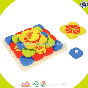 wholesale best sale baby wooden intellect block cheap kids wooden intellect block W13E048