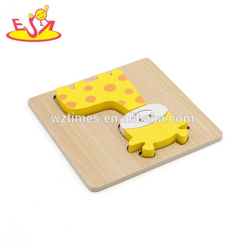 2018 Amazon top seller interactive puzzle game toys wooden cheap children puzzles for sale W14D048