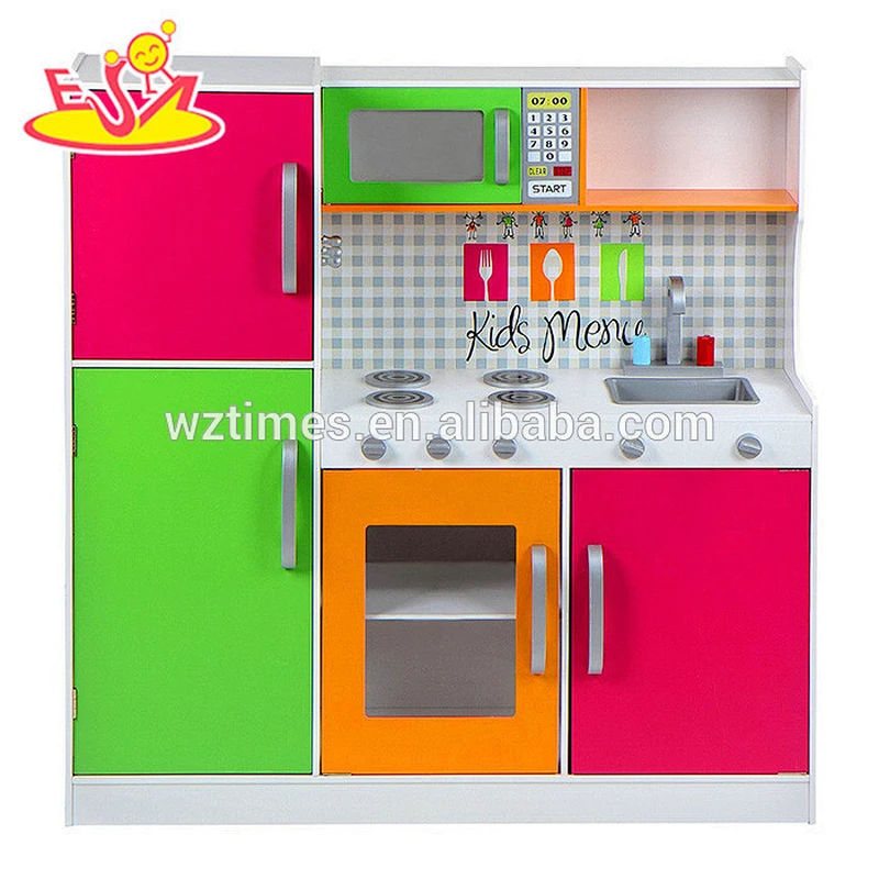 2018 wholesale baby wooden play kitchen set new design kids wooden play kitchen set children wooden play kitchen set W10C204