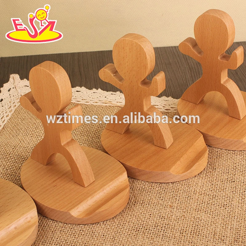 2018 wholesale creative multifunction wooden phone holder W02A163