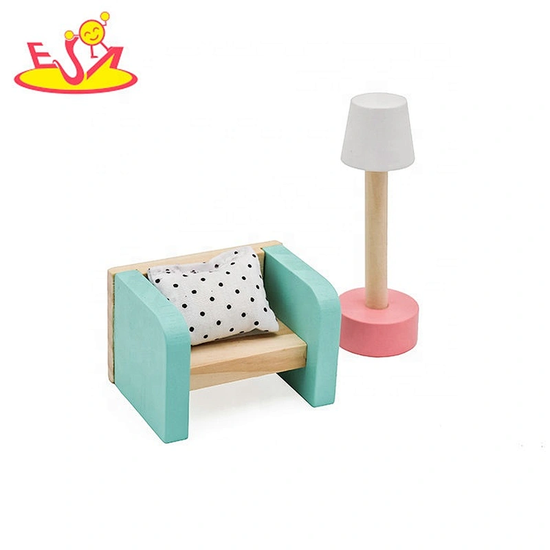 2019 New arrival pretend play wooden miniature doll furniture for kids W06B092