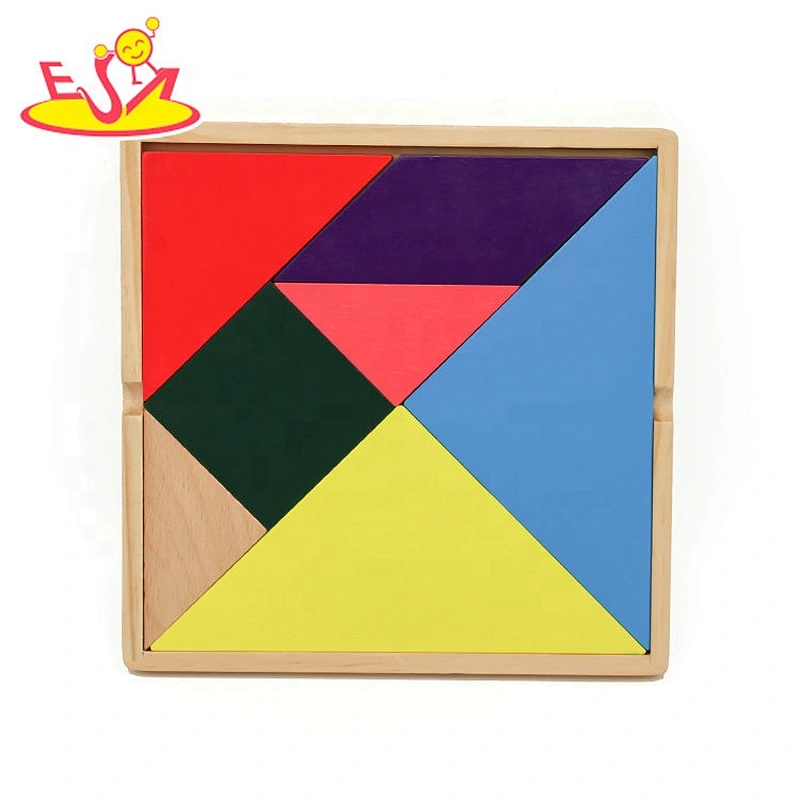 2019 Top fashion educational diy wooden tangrams for kids W11D010