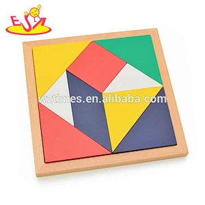 2018 Wholesale best sale kids wooden Chinese tangram made in china W14A166