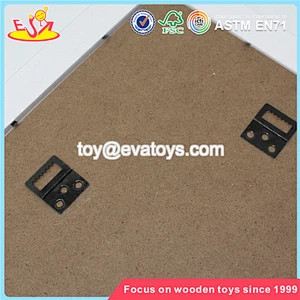 Wholesale special baby wooden photo frame home decoration square family wooden photo frame W09A034