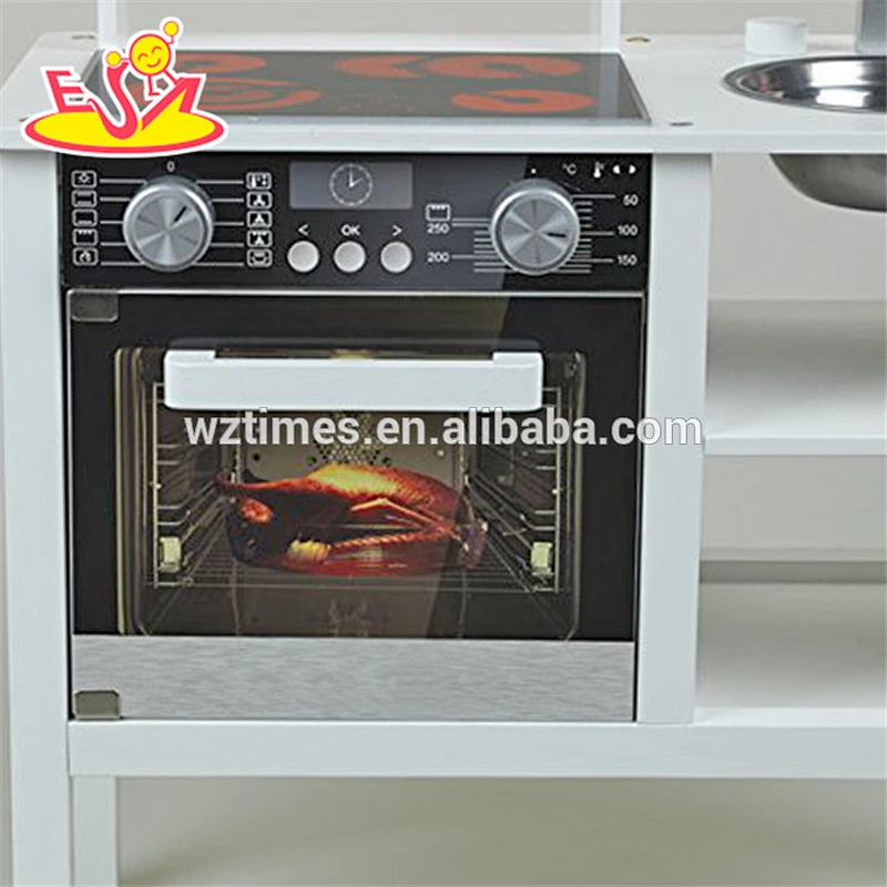 Wholesale beautiful kids wooden play kitchen toy educational baby wooden play kitchen toy W10C287