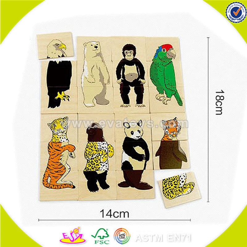 wholesale hot wooden picture puzzle toy top sale kids wooden picture puzzle educational baby wooden picture puzzle toy W14C231
