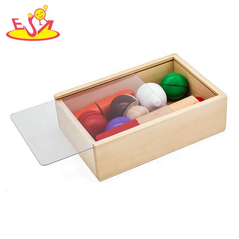 Top fashion children cutting wooden vegetable toys for pretend play W10B268