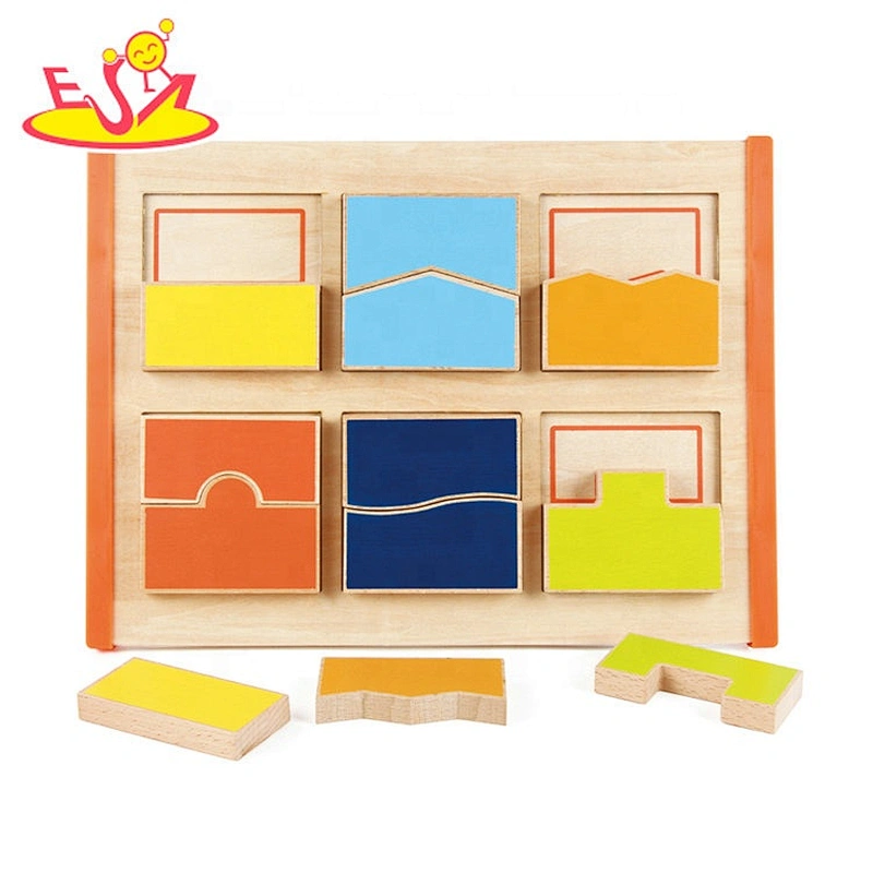 Most popular preschool wooden kids jigsaw for wholesale W12F057