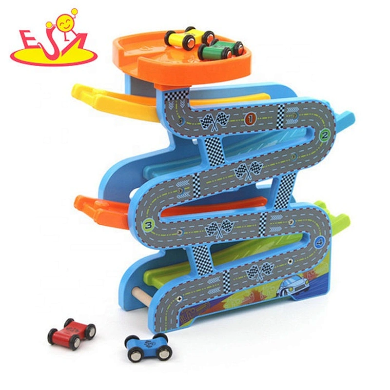 2019 New arrival educational wooden race track toy for kids W04E073
