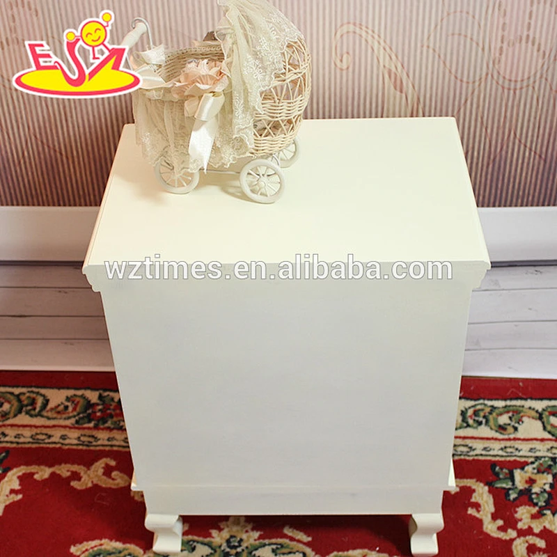 2018 New design white wooden bathroom storage cabinets high quality solid wooden bathroom storage cabinets W08H066