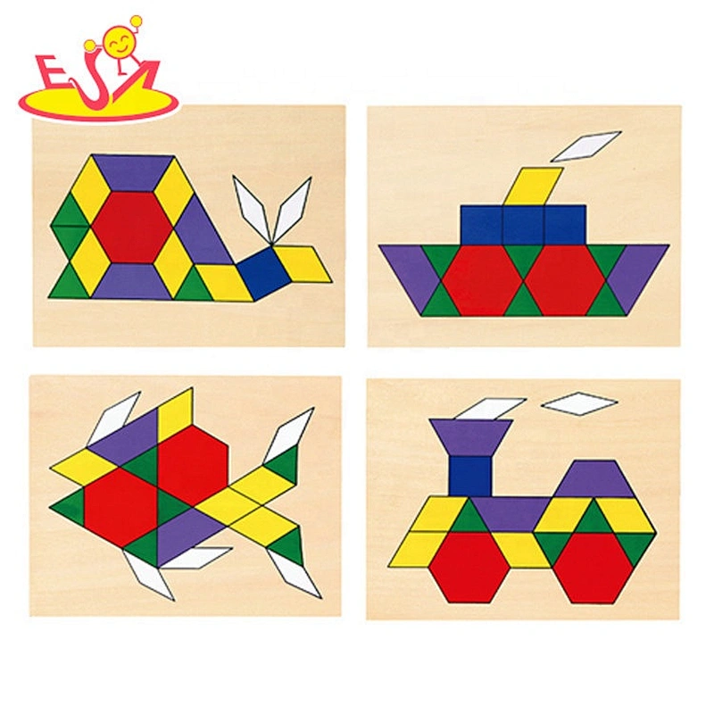 2019 New sale educational wooden jigsaw puzzles for kids W14A224