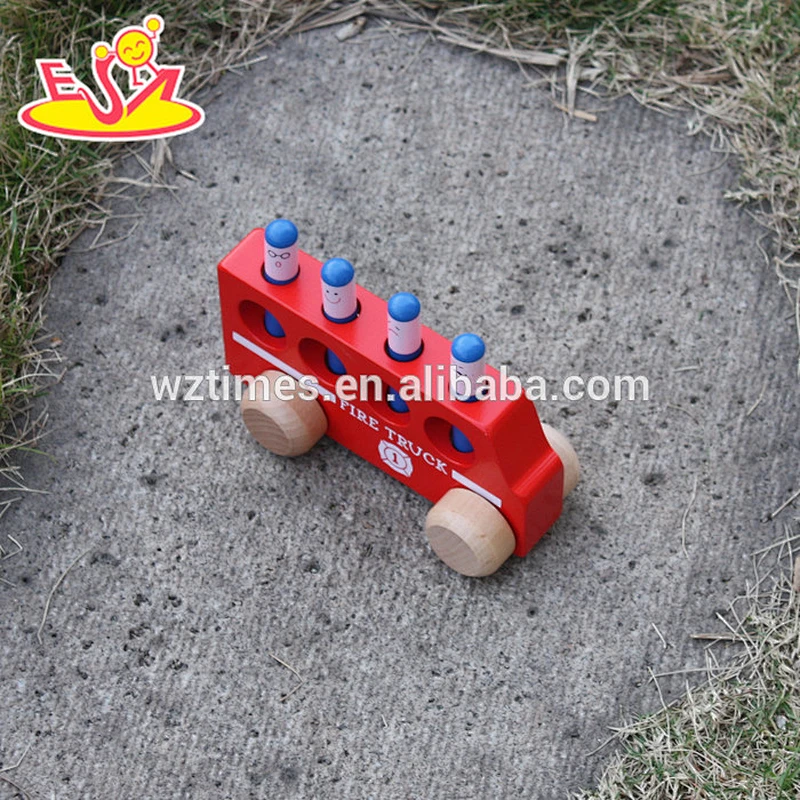 2018 wholesale baby wooden mini car toys cheap kids wooden mini car toys funny children wooden mini car toys W04A260