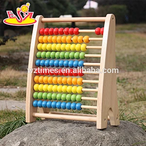 New design wooden bead abacus colorful wooden bead abacus educational wooden bead abacus W12A029