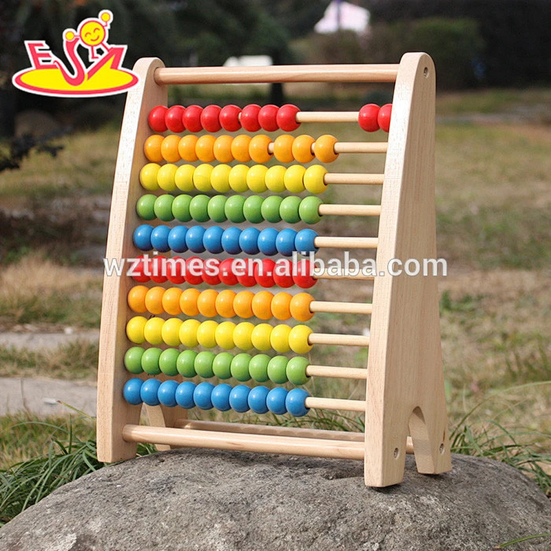New design wooden bead abacus colorful wooden bead abacus educational wooden bead abacus W12A029
