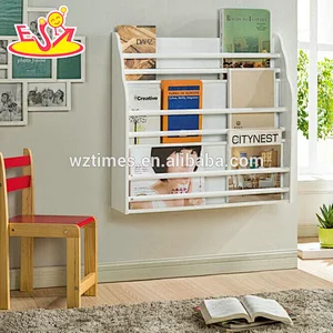 Wholesale top fashion children wooden magazine rack for sale W08C251