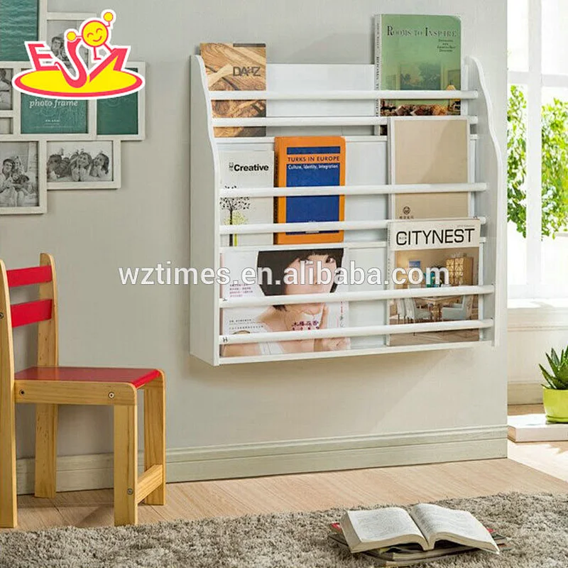 Wholesale top fashion children wooden magazine rack for sale W08C251