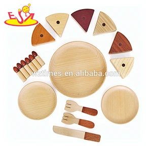 2018 wholesale baby wooden birthday cake toy set natural wooden birthday cake toy set funny wooden birthday cake toy set W10B180