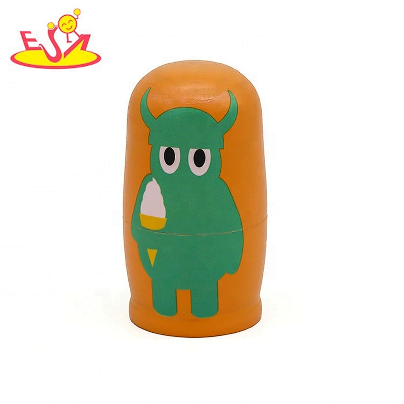 New arrival wooden russian nesting dolls for toddlers W06D126
