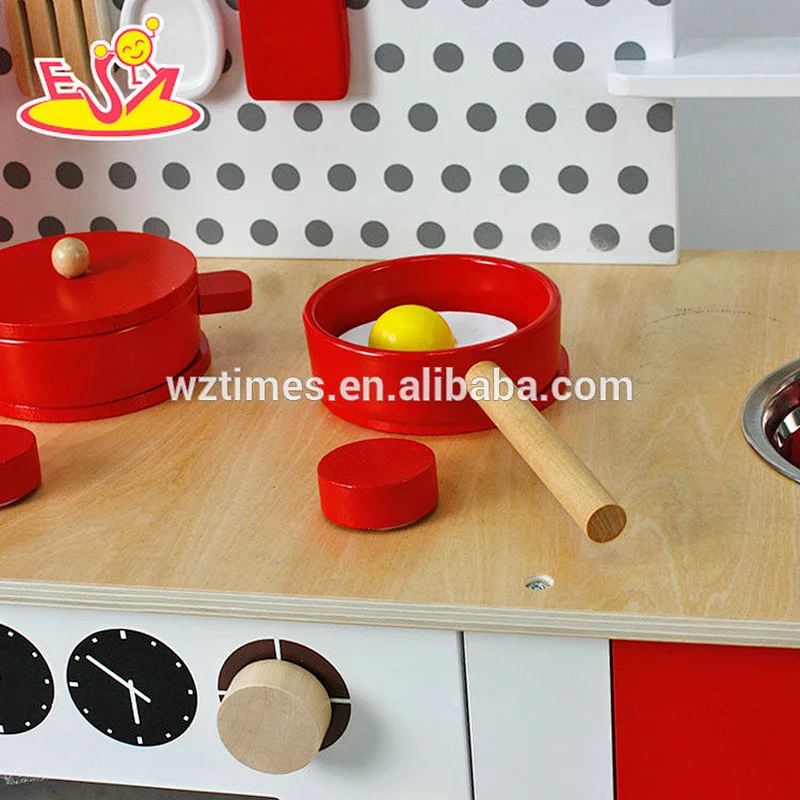 Nuevo diseño educativo de juguete de madera de cocina para niños W10C035