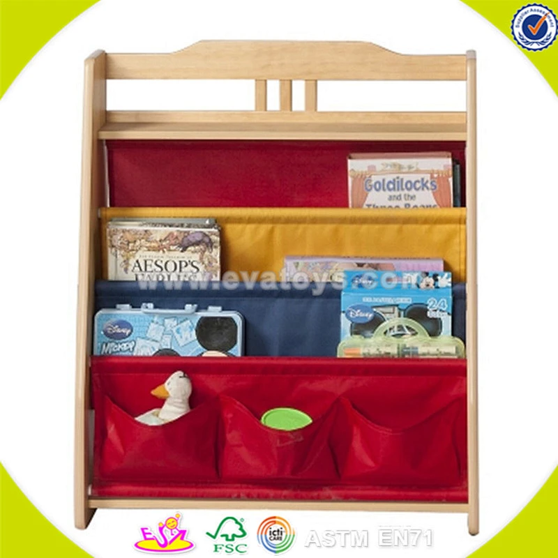wholesale top quality wooden kids bookshelf great household wooden kids bookshelf hot toddler wooden kids bookshelf W08D044