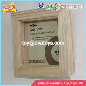 Wholesale home decoration baby wood photo frame top selling wood photo frame W09A025