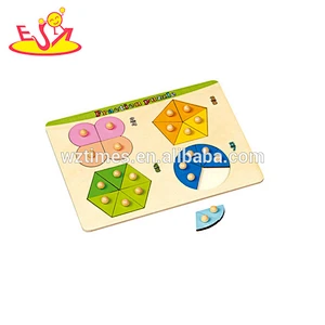 Wholesale teaching aid wooden apple puzzle toy beautiful kids wooden apple puzzle toy W14A102