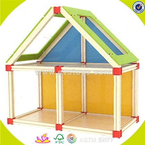 Top fashion kids wooden toy house furniture for wholesale W06A108