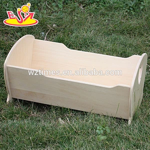 wholesale kids toy wooden doll bed,burlywood children toy wooden doll bed,cheap baby toy wooden doll bed W06B038