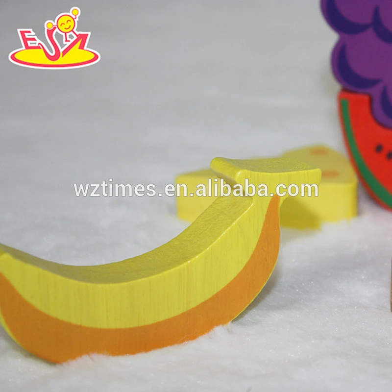 wholesale educational fruit shape wooden blocks for babies W14A157