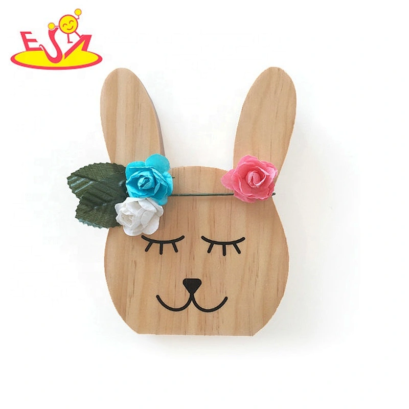Top sale colorful animal wooden kids wall decor with low price W02A363